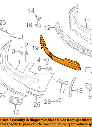 Решетка переднего бампера Mercedes-Benz GL X164 06- Новая Ориг...