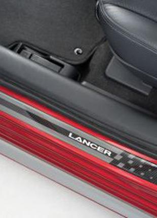 Накладки дверных порогов Передние Sportback Mitsubishi Lancer ...
