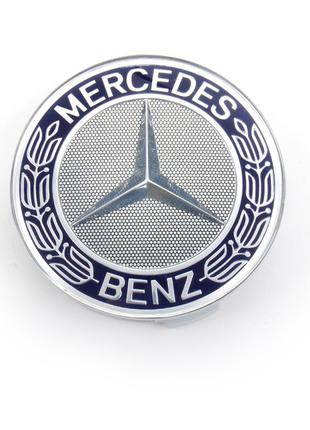Колпак ступицы декоративный герб синий Mercedes-Benz Новый Ори...