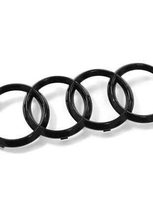 Эмблема Решетки Радиатора Audi Black Edition Новая Оригинальная