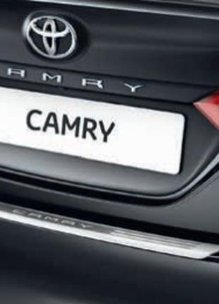 Накладка на задний бампер Toyota Camry V70 2018+ Новая Оригина...