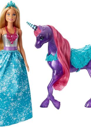 Лялька Barbie Dreamtopia Doll and Unicorn з Єдинорогом