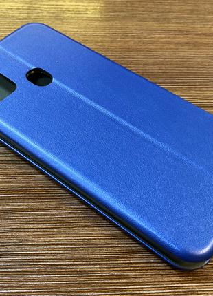 Чехол-книжка на телефон Samsung M30S синего цвета