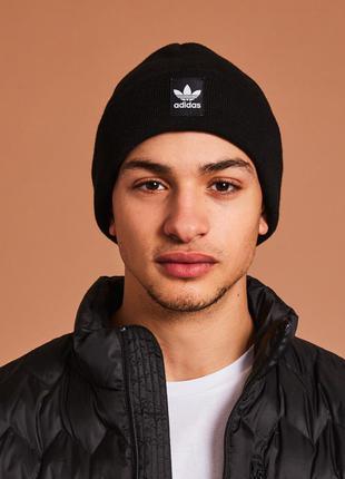 Унісекс шапка adidas originals rib logo beanie