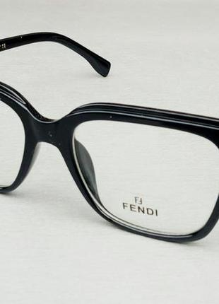 Fendi окуляри жіночі іміджеві оправа для окулярів чорна з золо...