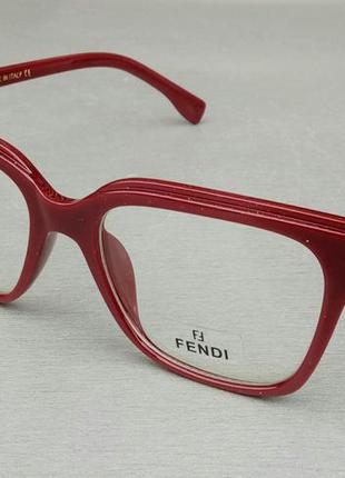 Очки в стиле fendi женские имиджевые оправа для очков бордовая