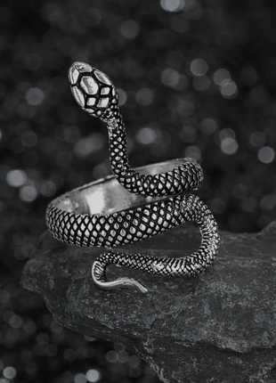 Крутая кольца "молния", колечко "змея", серебро, кольца, украш...