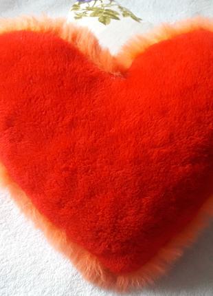 Подушка мягкая в форме Красное Сердце Сердечко