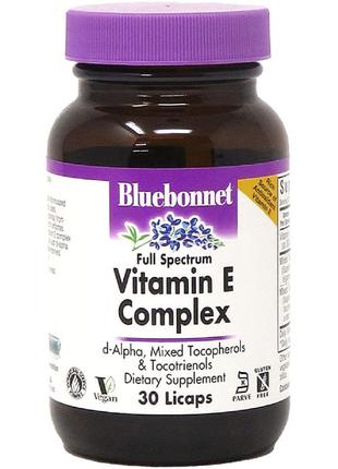 Комплекс Витамина E, Vitamin E Complex, Bluebonnet Nutrition, ...