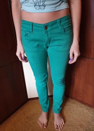 Зеленые джинсы Segreti Jeans женские