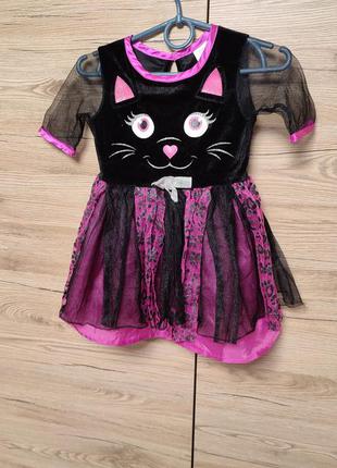 Детский костюм, платье кошка, кошечка, киця на 1-2 года, 12-24...