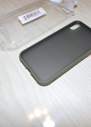 Чехол накладка goospery case для iphone xr матовый с цветными ...