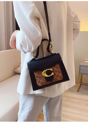 Женская сумка ,небольшая черная сумочка с длинным ремешком