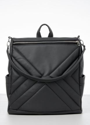 Серый городской модный стильный рюкзак для университета/школы ...
