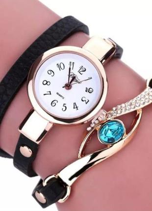 Годинник-браслет наручні жіночі чорні