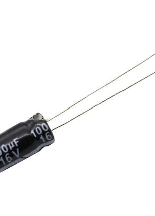 Конденсатор электролитический алюминиевый 10шт, 100мкФ 16В 105С