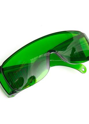 Очки зеленые усиливающие защитные для лазерного гравера 1250нм...
