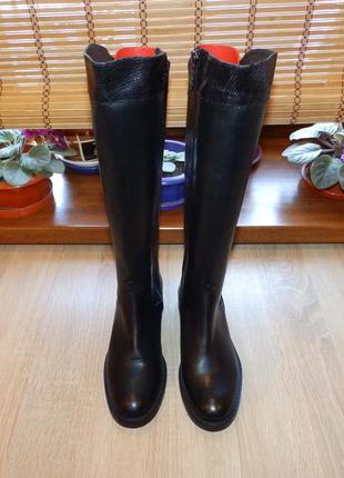 Сапоги ted & muffy mystic black leather duo boots made in port...