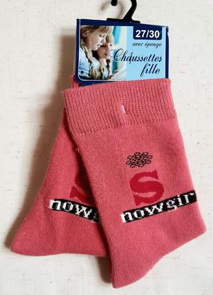 Коралловые плотные детские махровые внутри носки chaussettes f...