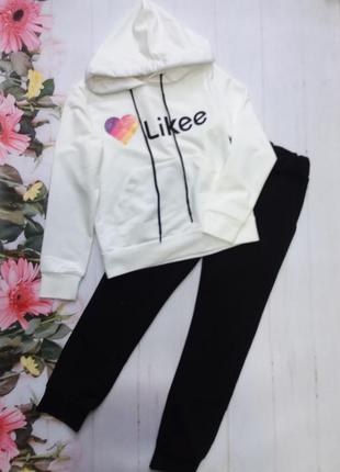 Модный спортивный костюм " likee " ткань:турецкая двухнитка.