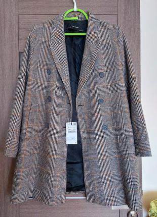 Длинный  пиджак-пальто  zara  s с биркой