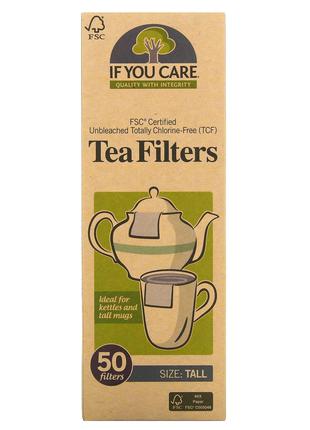 If You Care, Tea Filters, Tall, 50 Filters Киев