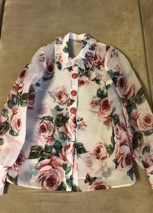 Блуза из ткани dolce&gabbana