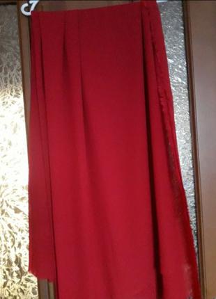 Ткань Шифон красный отрез 1,5 х1,6 метр