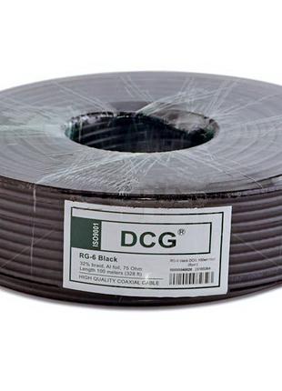 Кабель коаксиальный DCG RG-6 Black 75 Ом