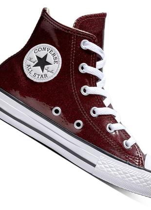 Кеды кроссовки converse all stars junior 661856c glitter borde...