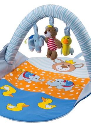 Детский игровой коврик Мишка-слоник-уточка Lupilu Германия