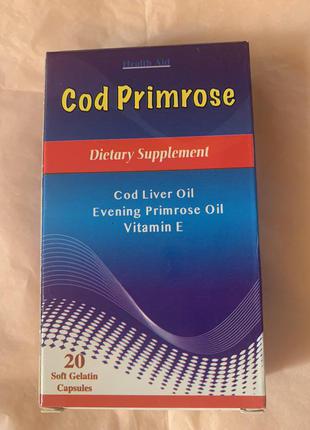 Пищевая добавка Cod Primrose (Треска Примула) 20 капсул