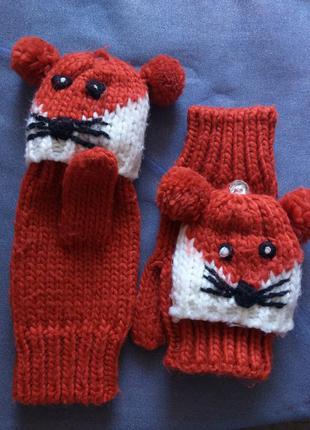 Варежки рукавицы перчатки ✅ 1+1=3