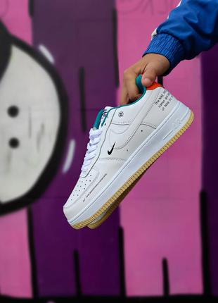 Шкіряні, білі, круті кросівки nike air force 1 × sb | шикарные...