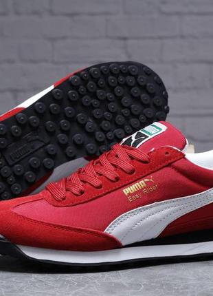 Замша, красные кроссовки puma easy rider | чоловічі, класні кр...