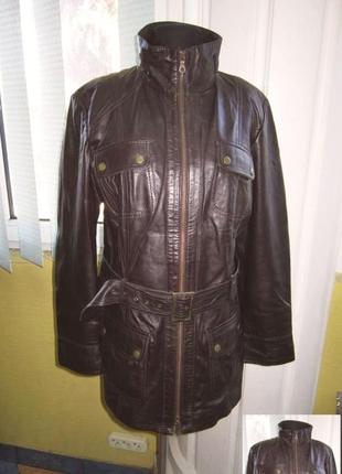 Стильная женская кожаная куртка bonita. eur-46. лот 64