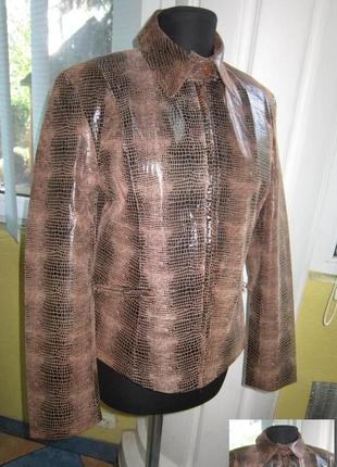 Оригинальная женская кожаная куртка joy. лот 214