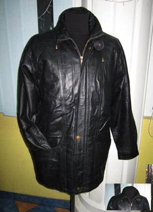 Оригинальная утеплённая мужская куртка м.flues. 100% кожа. лот 51