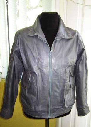 Стильная оригинальная кожаная мужская куртка. 54р. лот 137