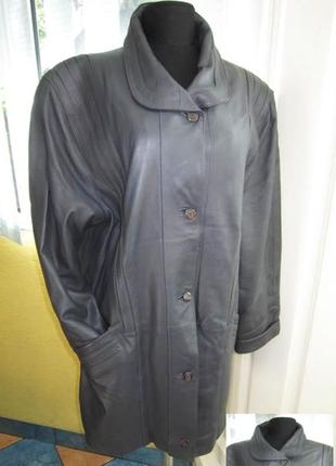 Большая женская кожаная куртка gazelli. италия. лот 263
