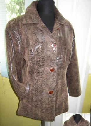 Стильна жіноча шкіряна куртка julia. s. roma. лот 132