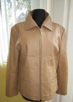 Оригинальная женская кожаная куртка joy. италия. лот 230