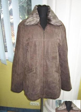 Оригінальна жіноча шкіряна куртка gina mariolano. італія. лот 271
