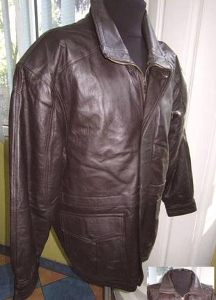 Большая утеплённая кожаная мужская куртка. лот 276