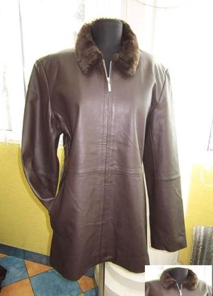 Класична жіноча шкіряна куртка echtes leder. лот 282