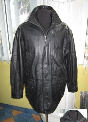 Утеплённая кожаная мужская куртка jcc. лот 305