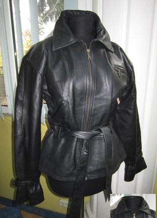 Тёплая женская кожаная куртка master leather. лот 293