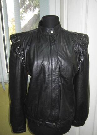 Оригинальная женская кожаная куртка ecнtes leder. 52р. лот 295