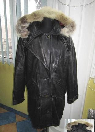 Женская кожаная куртка с капюшеном yessica.54-56. лот 338 сезо...