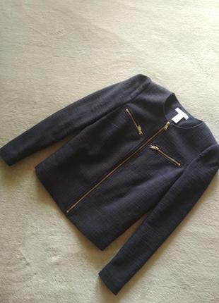 Фактурный пиджак, жакет, куртка h&m размер s-m